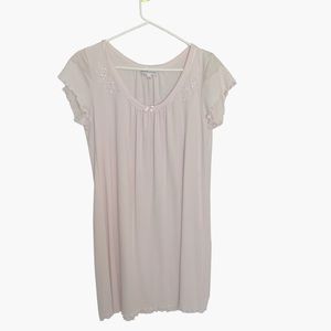 Miss Elaine Women’s Cap Sleeve Pale Pink Nightgown Size Medium